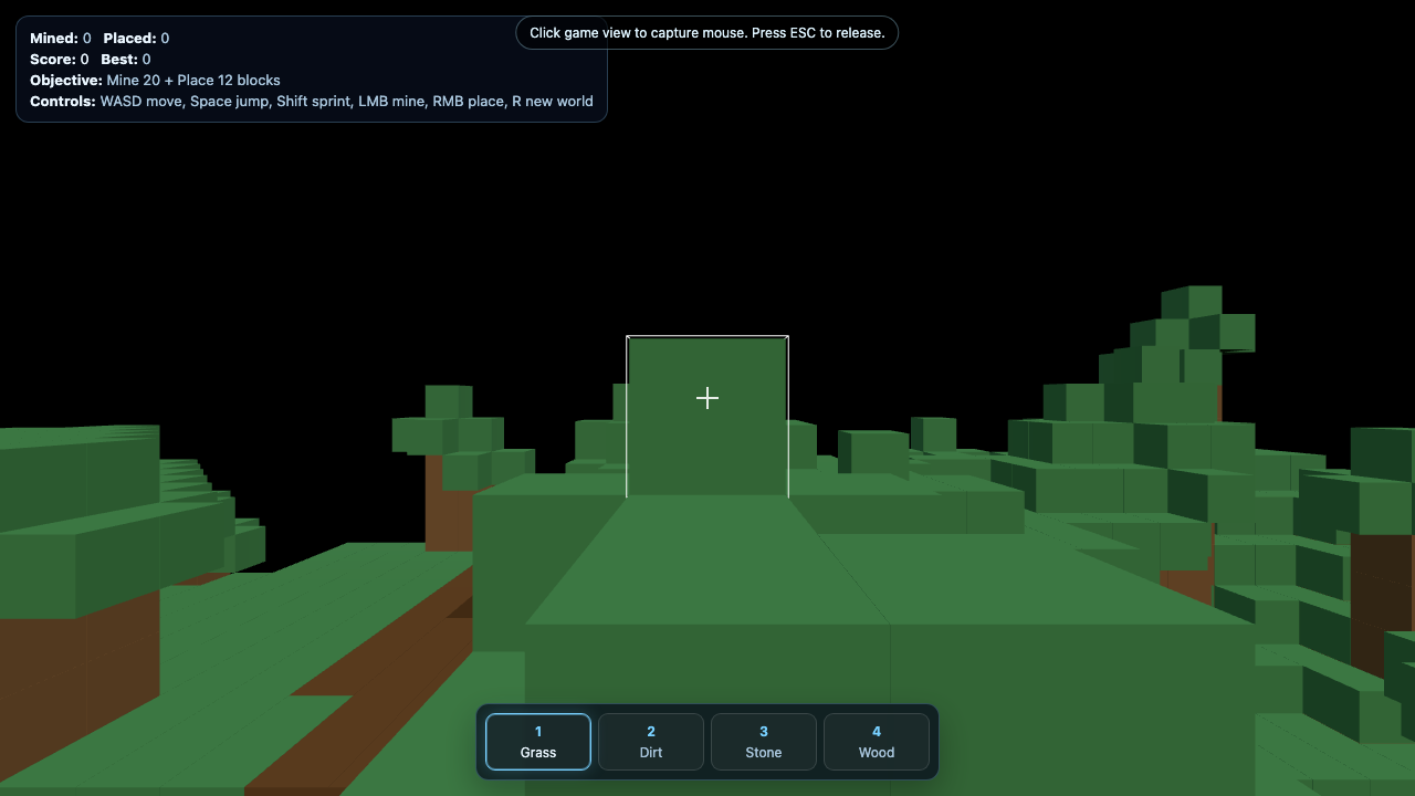 GLM-Inspired Minecraft Voxel Lite