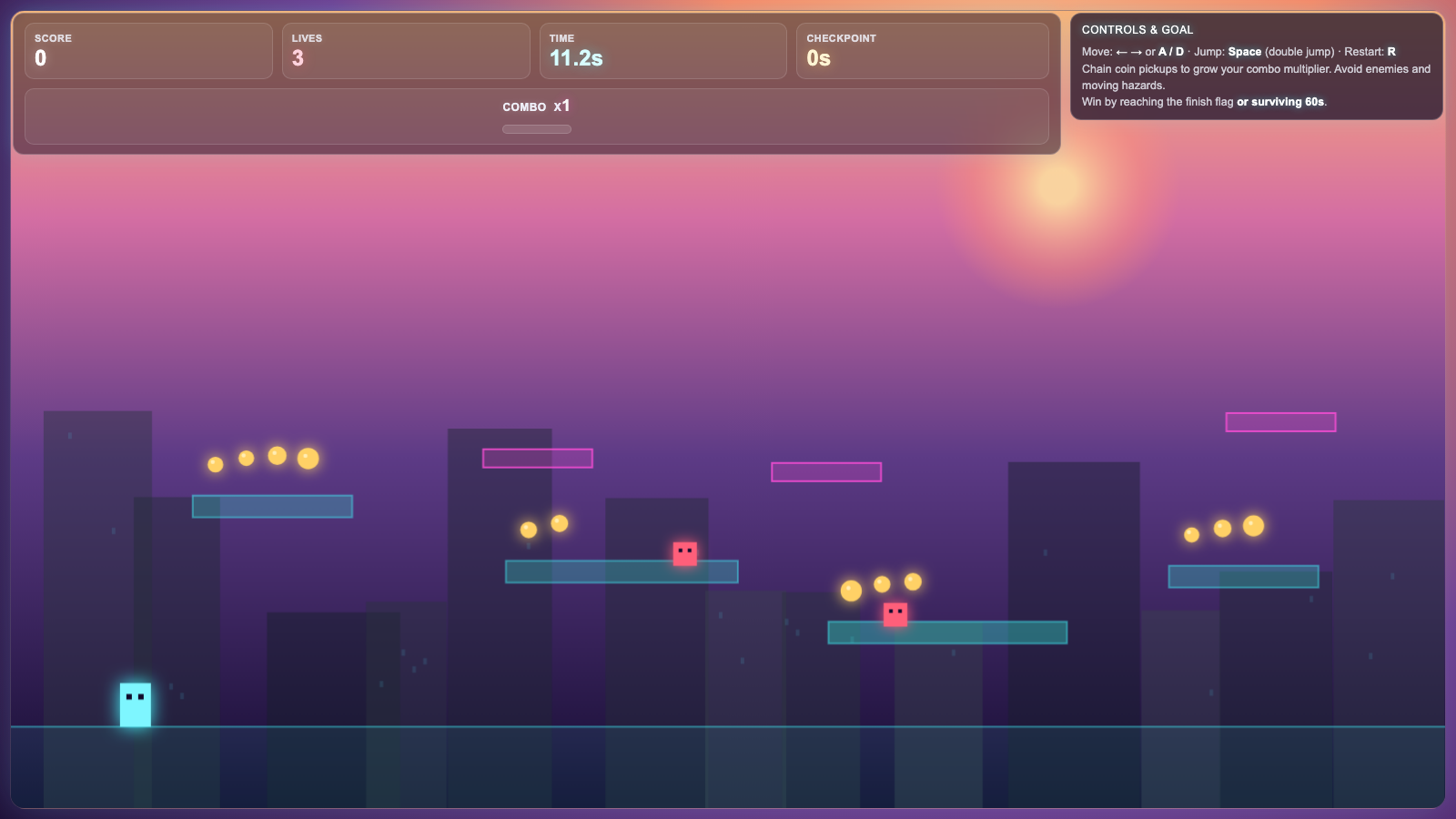 Neon Sky Platformer